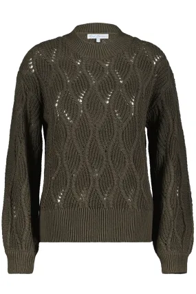 Red Button SRB4360 Fanny Swirl Jumper Dark Green