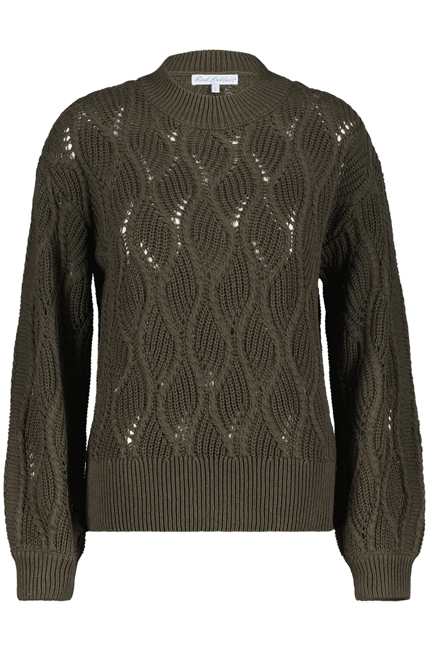 Red Button SRB4360 Fanny Swirl Jumper Dark Green