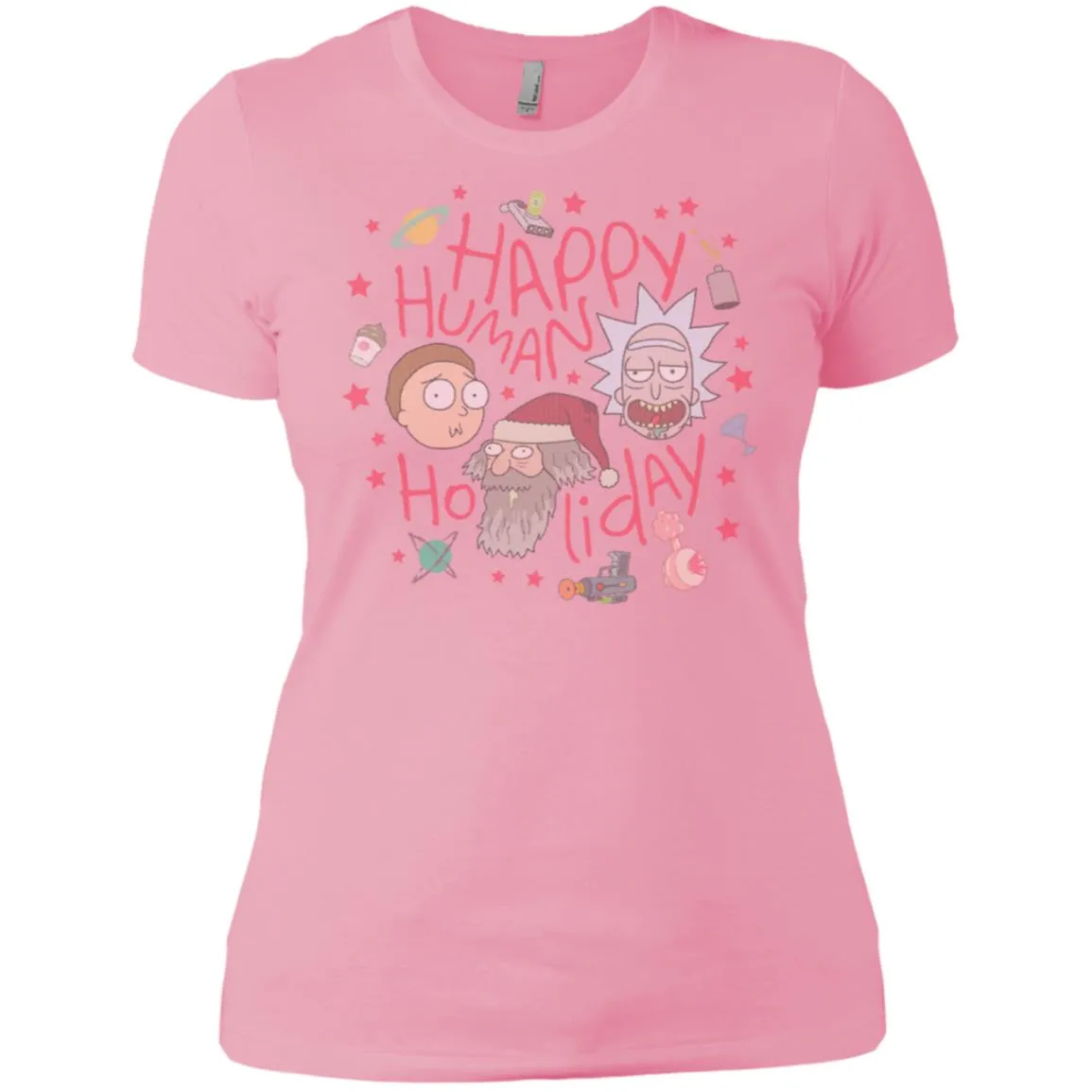 Rick And Morty Happy Human Holiday Jumper Women T-Shirt
