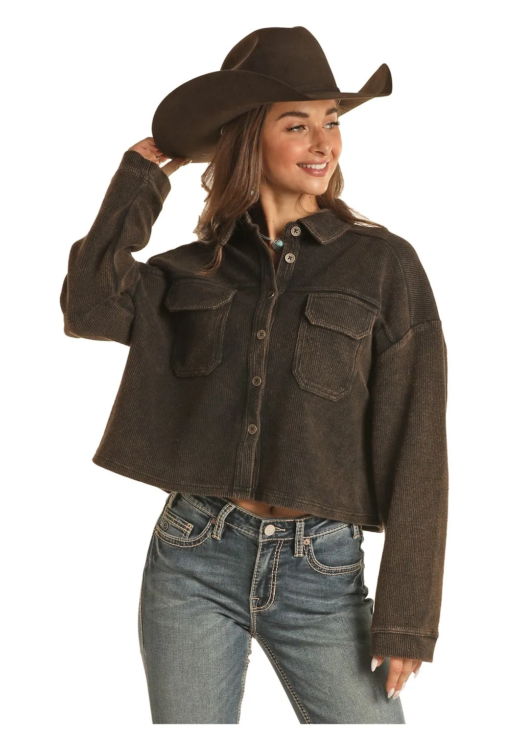Rock n Roll Relaxed  Cordoury Shacket