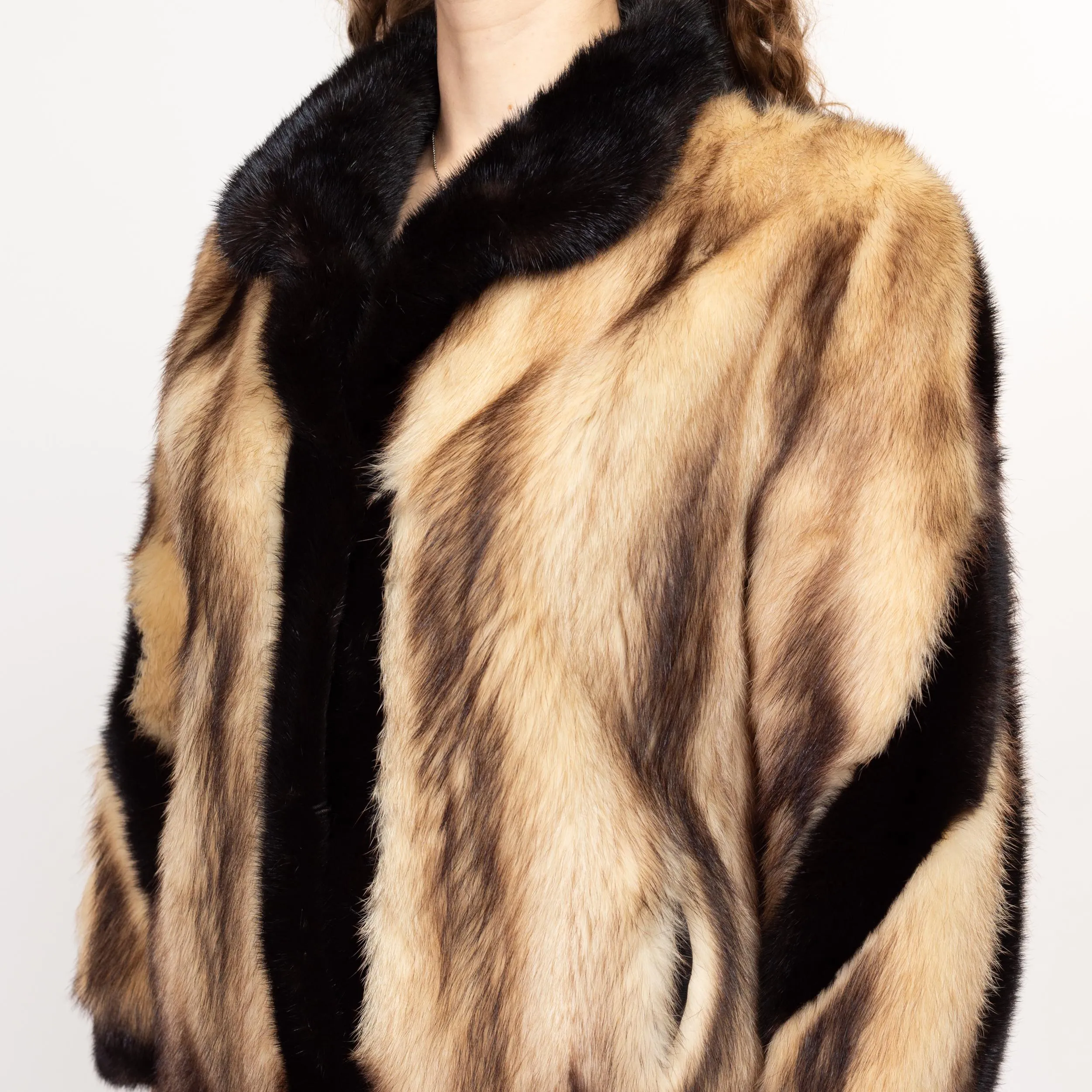 Small Vintage Szor-Diener Designer Fitch Fur Coat