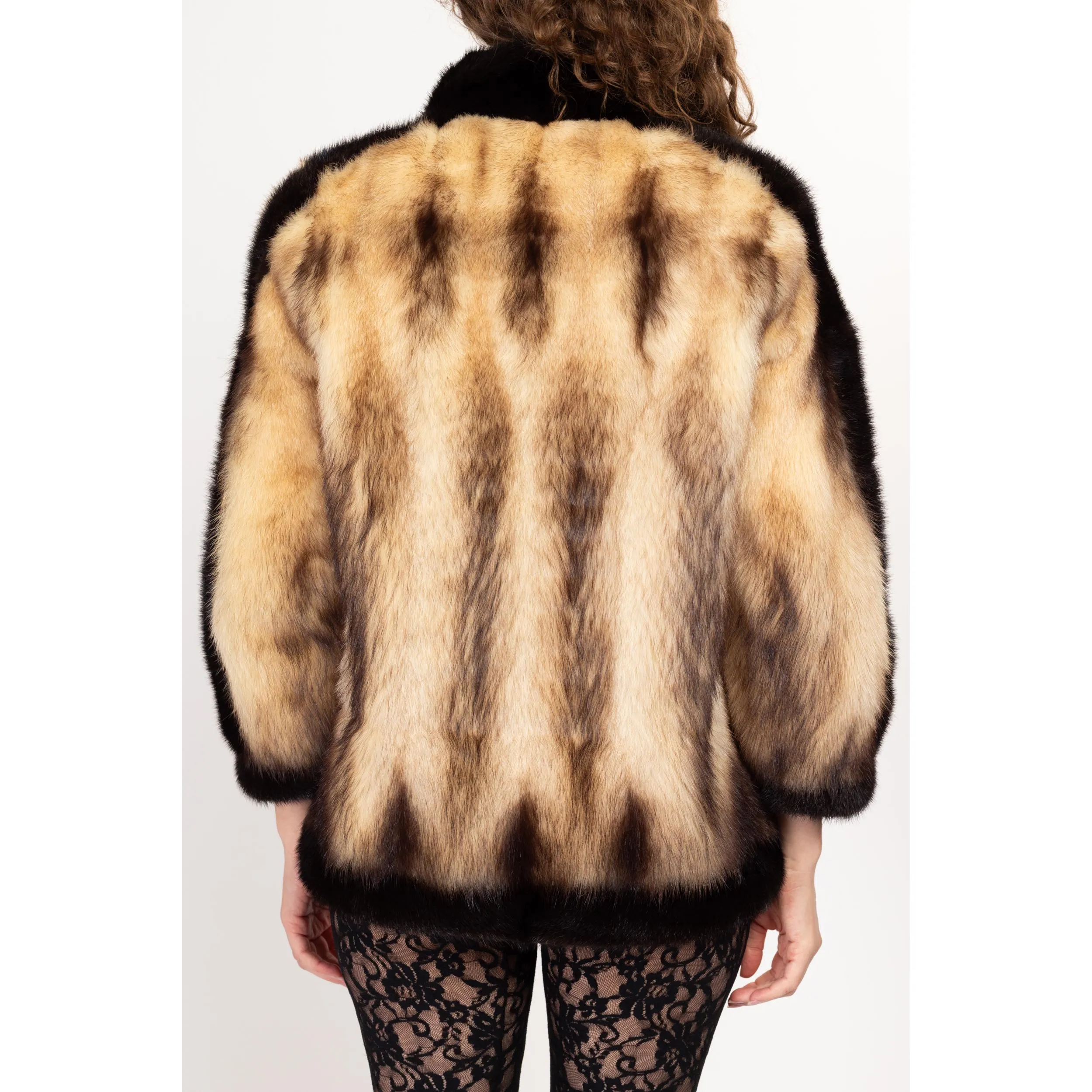 Small Vintage Szor-Diener Designer Fitch Fur Coat