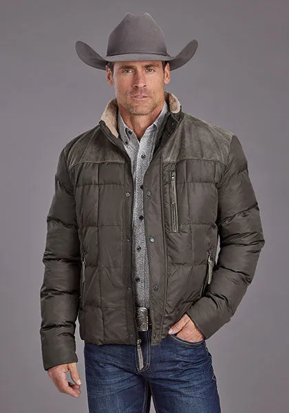 Stetson Men's Novelty Solid Quilted Nylon Jacket