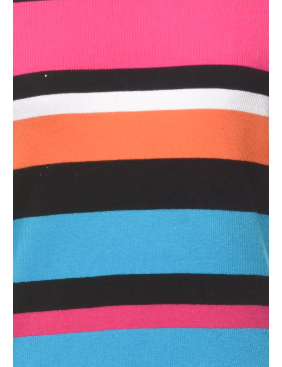 Striped Fine Knit Jumper - S