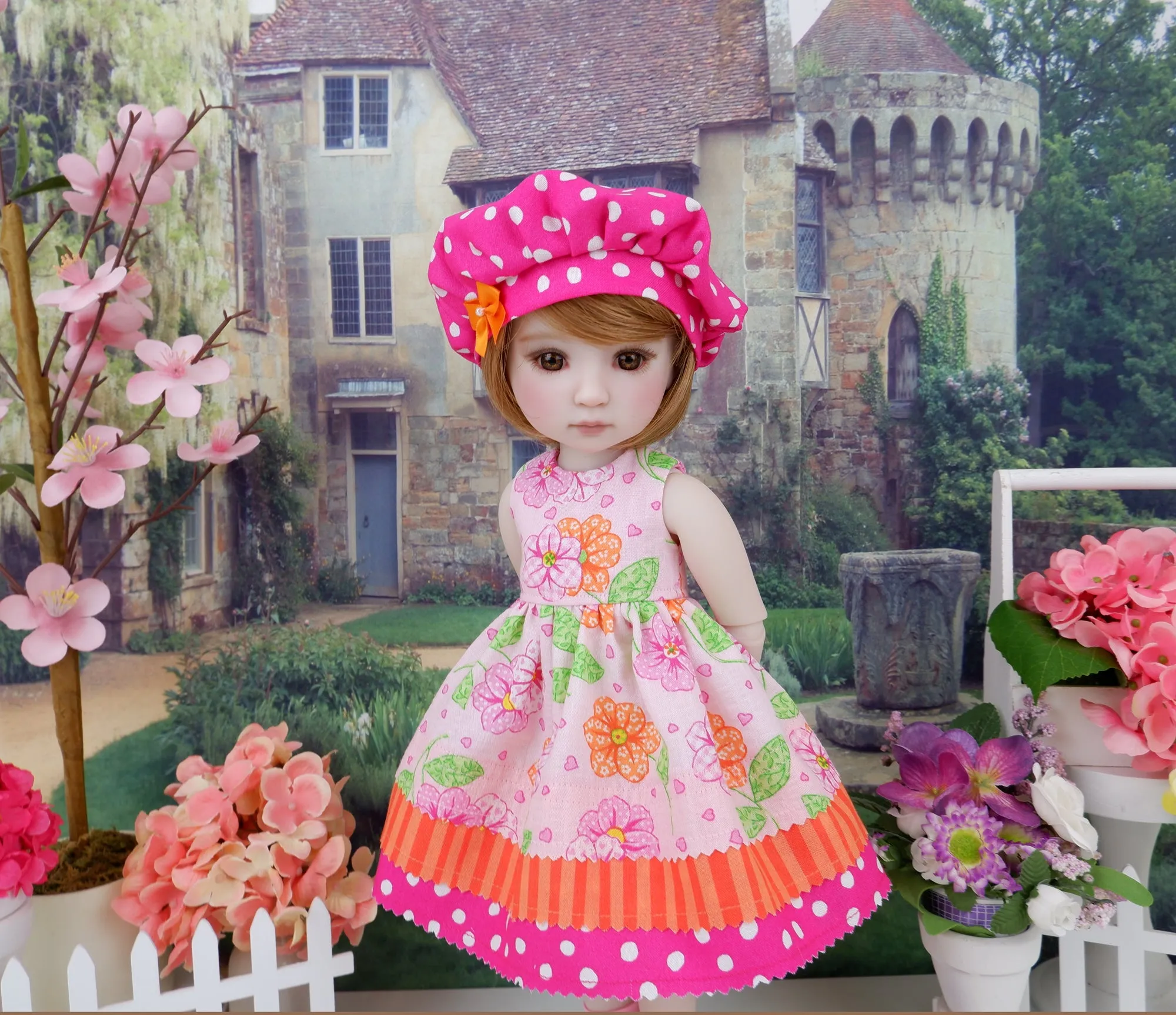 Sunnyside Garden - dress with boots for Ruby Red Fashion Friends doll