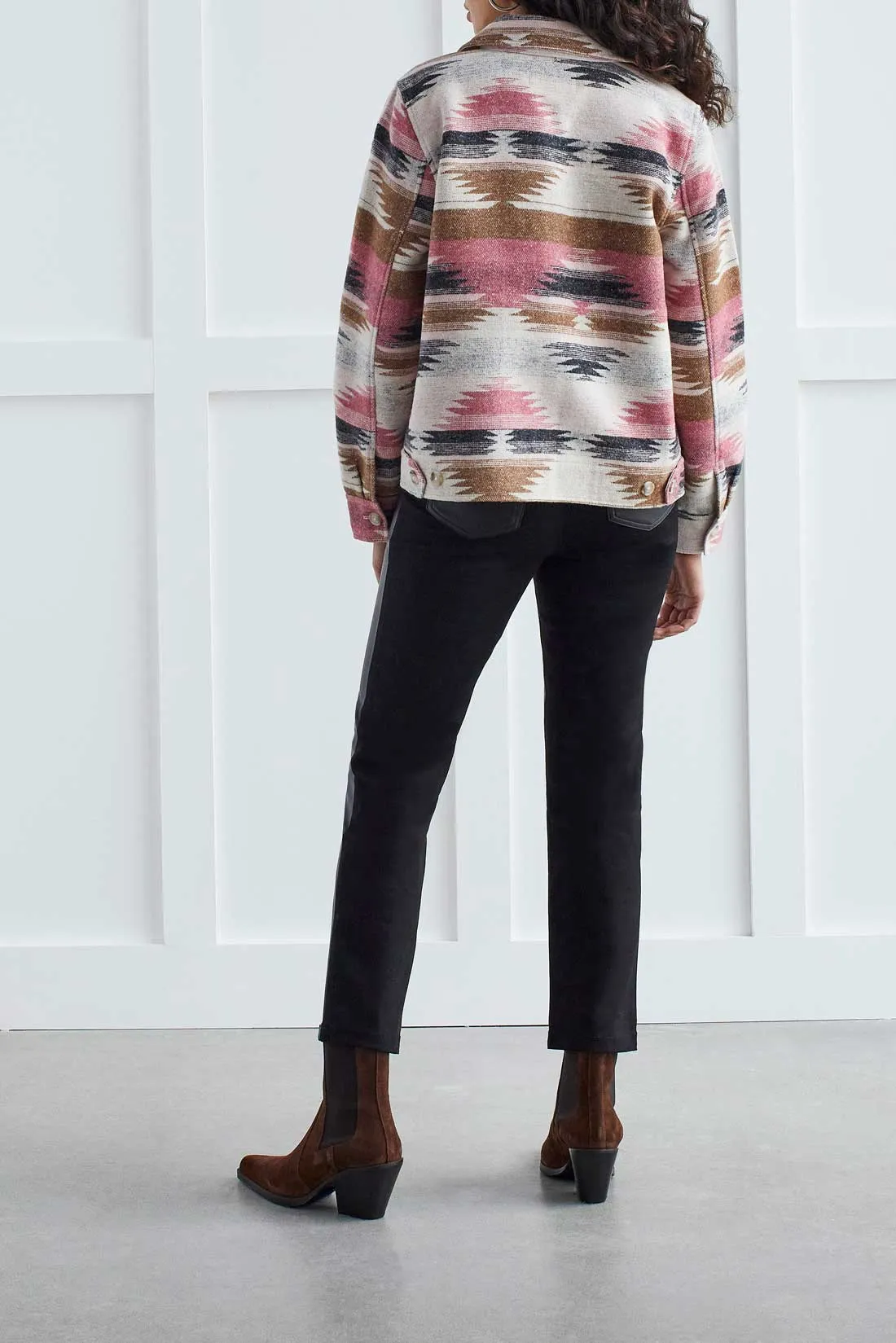 Tribal  Fall/Winter 2023-7891O/4853- Shacket -Rose Blush
