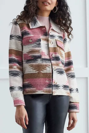 Tribal  Fall/Winter 2023-7891O/4853- Shacket -Rose Blush