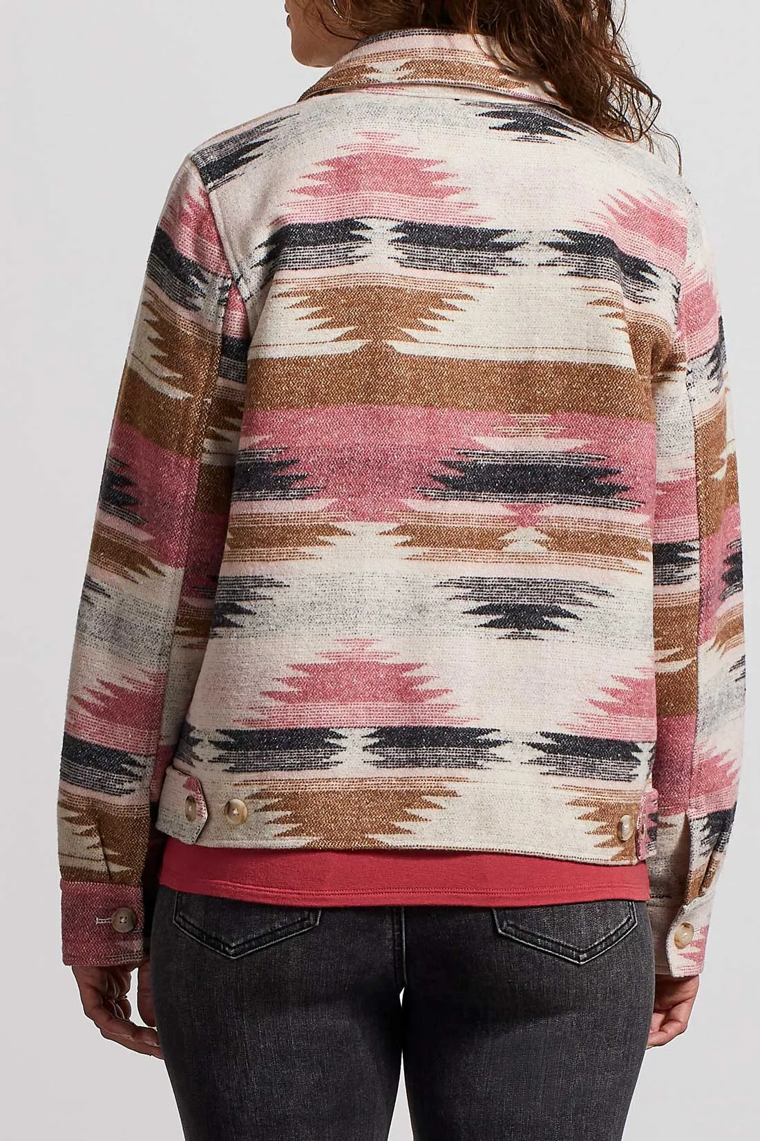 Tribal  Fall/Winter 2023-7891O/4853- Shacket -Rose Blush
