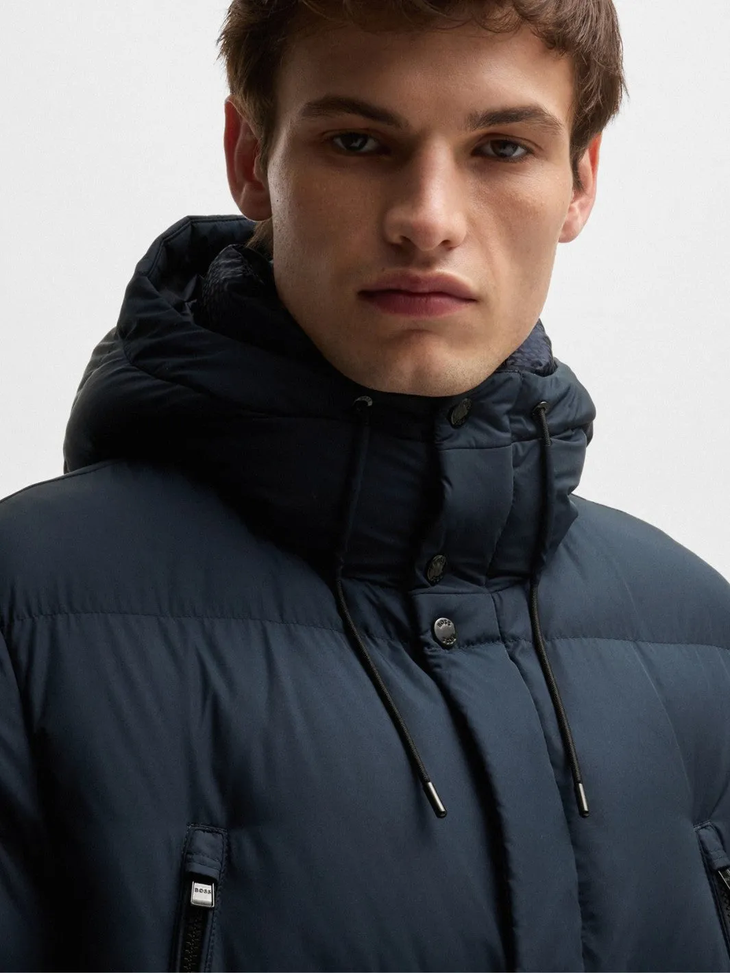 WATER-REPELLENT PUFFER JACKET Marine