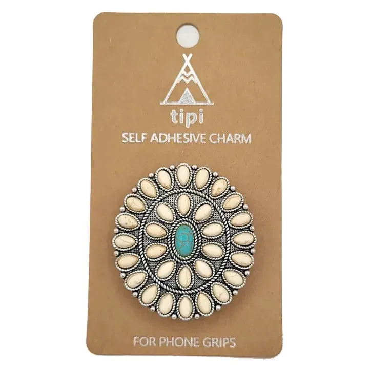 Western Concho Self Adhesive Charm Phone Grip