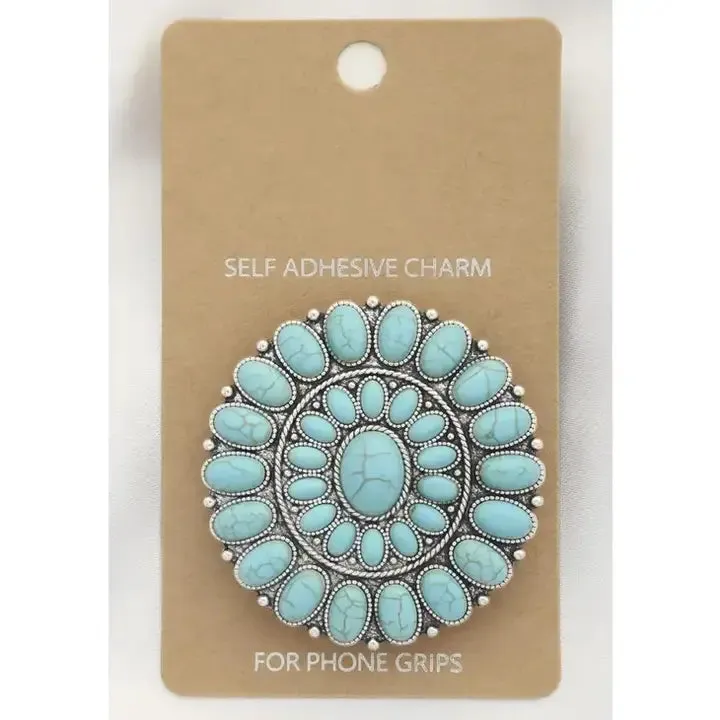 Western Concho Self Adhesive Charm Phone Grip