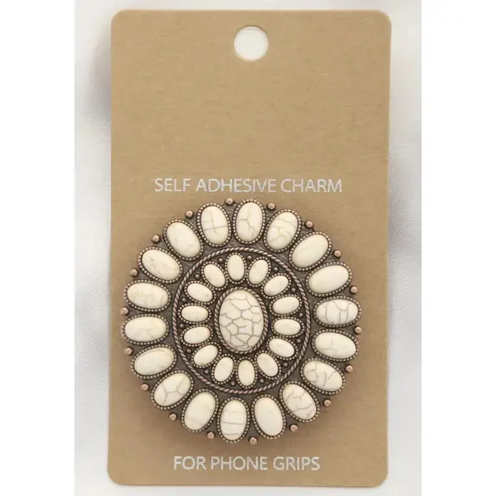 Western Concho Self Adhesive Charm Phone Grip